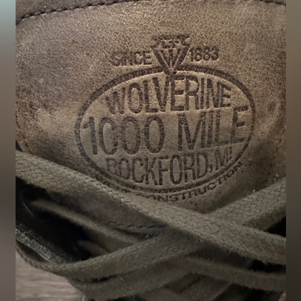 Wolverine 1000 mile boots 11. Lots of life left